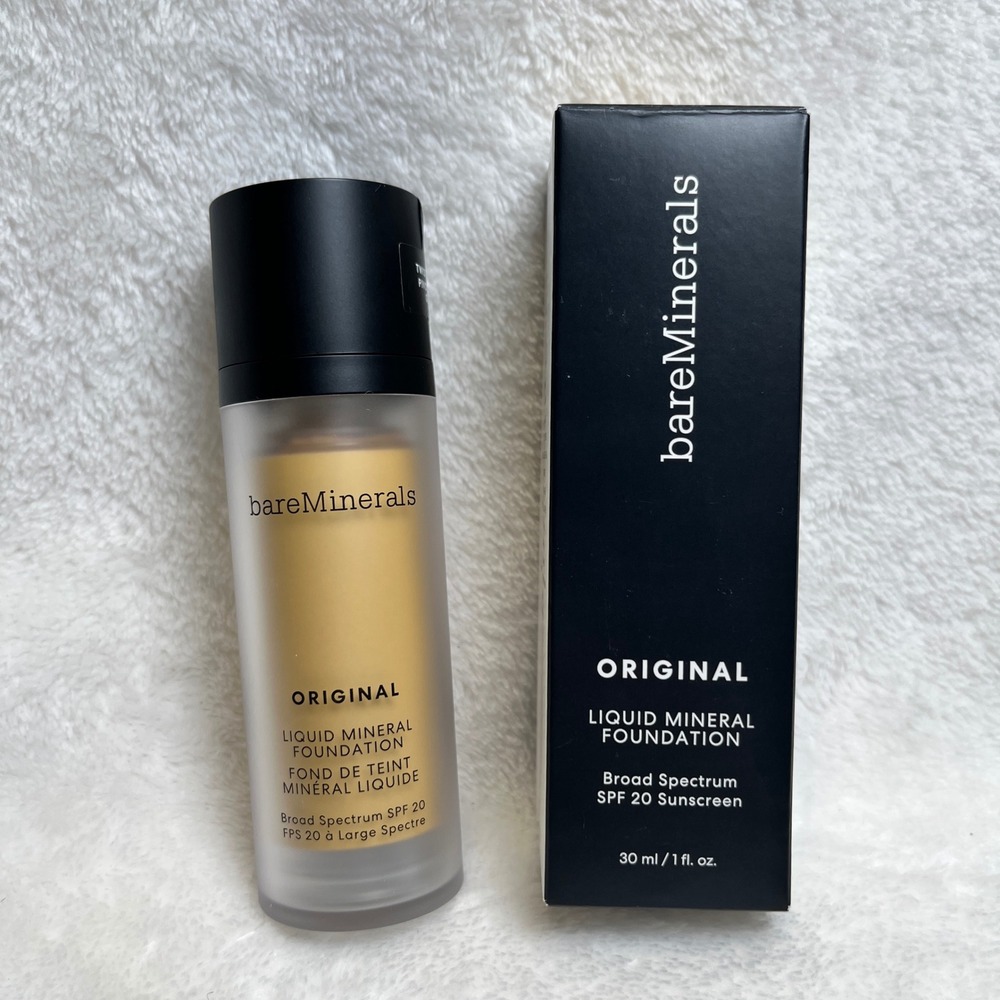 bareMinerals Original Liquid Mineral Foundation Golden Beige 13 SPF 20 -‎ NEW